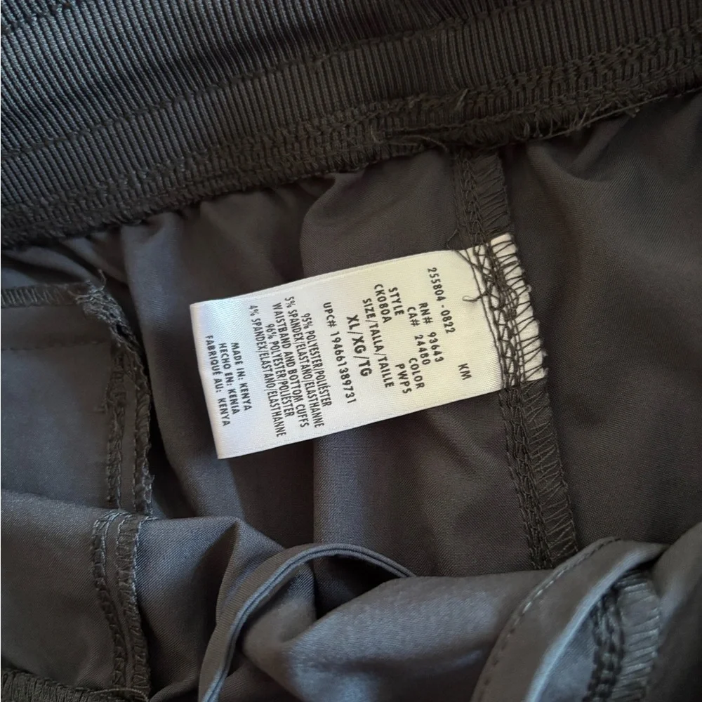 Cherokee Infinity Women's Rib Trim 6-Pocket Jogger Scrub Pant Pewter Gray XL - Picture 4 of 4